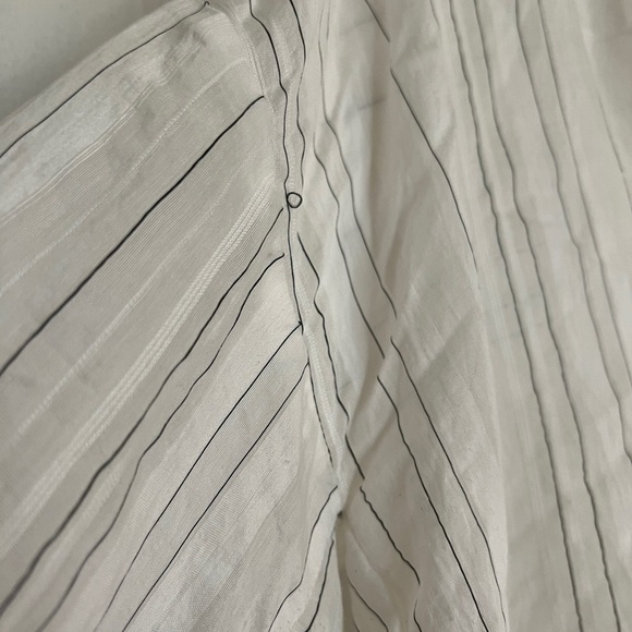 Vince Draped Striped Pullover Blouse - Picture 6 of 12